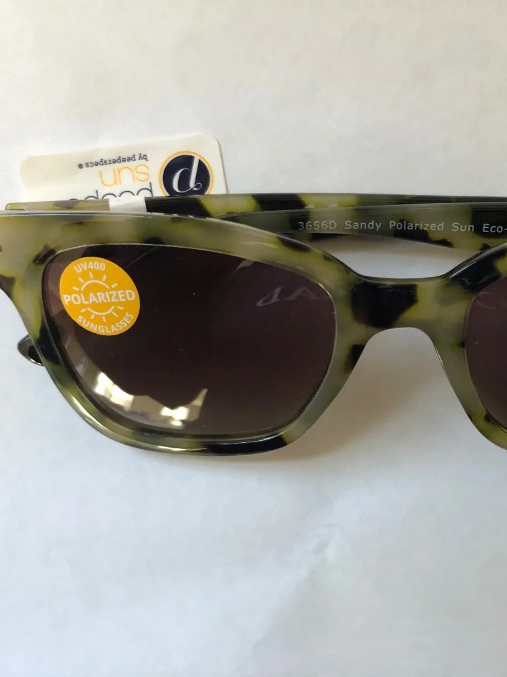 NEW Anthropologie‎ Peepers Greenish Marble Sunglasses
